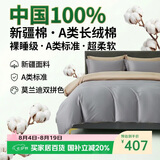 巢歌A类亲肤100%新疆长绒棉四件套纯棉大红婚庆马年套件四季通用酒店民宿床上用品双人被套