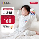 bebebus婴儿睡袋春夏款儿童睡衣四季通用分腿防踢被 彩虹加棉寒冬款（室温14-18℃） M【80码 建议身高80-90CM】