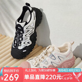 骆驼（CAMEL）丑萌登山鞋女时尚撞色户外休闲鞋 L24S076620 米/银/粉 38