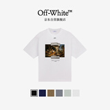 OFF-WHITE™情侣装新款短袖t恤半袖圆领纯棉运动潮牌上衣 白色 M