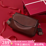viney牛皮包包女包品牌斜挎枕头包轻奢单肩包生日七夕情人节礼物送女友