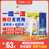 立邦墙面修补膏滚筒漆自喷漆翻新清洁修复内墙乳胶漆500g&220ml