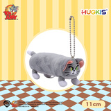 皓奇乐（HUGKIS）猫和老鼠毛绒玩具钥匙扣书包包挂饰可爱卡通周边玩偶 11cm汤姆猫(长形) 【现货速发】