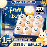 四叔公果蔬秋月梨正宗【顺丰/中通-多地次日达】山东莱阳应季新鲜水果礼盒 【金冠·甜度天花板】500g+｜巨无霸果王 【豪华礼物】臻选 8枚 高档礼盒装