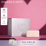 CHARLES&KEITH质感菱格链条小方钱包女包包女包生日七夕礼物送女友CK6-10680924 SOFT PINK浅粉色 XS