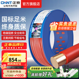 正泰（CHNT）电线铜芯电缆电源线BV1.5/2.5/4平方6平方国标纯铜家装硬电线 红色BV6（100米）