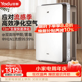 亚都（YADU）空气净化器 办公室家用净化器 除甲醛细菌雾霾过敏源流感 KJ600G-S5Pro