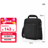 WINPARD/威豹商务男包手提公事包休闲单肩包出差男包斜挎包 黑色(大版/四层袋 可放9.7寸平板