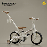 乐卡（Lecoco）儿童自行车2-6岁多功能可折叠平衡车脚踏车12寸X3 PLUS 丝绒摩卡