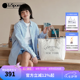 LeSportsac明星同款乐播诗大容量通勤包女款上班手提包双面托特包七夕礼物 奶油硬糖（大号）
