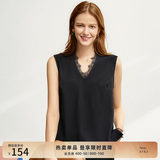 AMII女装2026职业西服套装女夏季新款休闲外套时尚西装两件套 黑色(吊带背心) M (160)