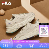 斐乐（FILA）女鞋运动鞋女MARS II 火星系列二代秋季时尚复古跑步鞋女 奶白/木薯粉-GT 37.5