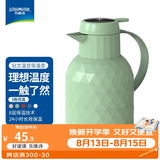 乐唯诗（LOVWISH）保温壶温显家用保温壶大容量玻璃智能温度显示开热水暖水瓶小暖壶 钻纹保温壶【温显款】抹茶绿1.4L