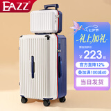 EAZZ【5轮承重+轻便加大容量】行李箱女拉杆箱男旅行箱学生密码皮箱子 【多功能子母箱】白蓝拼色 20英寸 ｜四轮常规55分登机箱