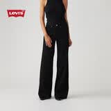 Levi's【补贴改裤】李维斯女士美式休闲复古318宽松阔腿牛仔裤 黑色 建议拍大一码 24 (30)