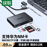 绿联适用华为NM存储内存卡/SD/TF卡 USB/Type-C3.0读卡器 支持手机/电脑/苹果17/16/iPad平板/扩展U盘
