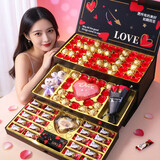 德芙（Dove）多唯呀巧克力礼盒教师节礼物生日送女朋友老婆老师实用高级 德芙三层520礼盒