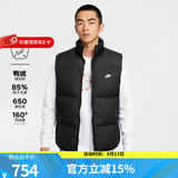 耐克（NIKE）羽绒马甲男装 2025冬季新款户外休闲运动服防寒保暖背心夹克外套 IB2978-010 2XL