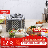 乐扣乐扣（LOCK&LOCK）耐热玻璃保鲜盒微波炉饭盒上班学生便当盒分隔餐盒配便当包两件套
