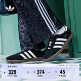 adidas「T头鞋」STADT经典时尚薄底运动板鞋男女阿迪达斯三叶草   黑色/汉玉白/浅猩红（推荐女生买小半码）   40