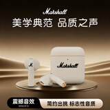 马歇尔（Marshall）MINOR IV耳机 真无线重低音防水无线蓝牙长续航TWS4代耳麦 礼物 minor4 白色