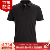 始祖鸟（ARC'TERYX）CAPTIVE SS 男士商务休闲POLO短袖衬衫 抗菌透气速干T恤马球衫 Black/黑色 S /60-70kg尺码偏大
