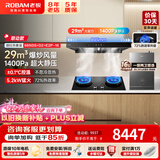 老板（Robam）油烟机灶具套装【双子星升级款E1H】欧式变频双腔29风量1400Pa静压 抽烟机烟灶套装一级能效 66N0S 【联动烟灶热三件套】66N0S+D2+E2P-16热水器