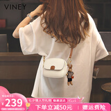viney牛皮包包女包迷你小圆包洋气单肩斜挎包生日七夕情人节礼物送女友