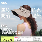 蕉下（beneunder）遮阳帽子女黑胶贝壳防晒帽太阳帽子便携空顶帽大帽檐显脸小BM017