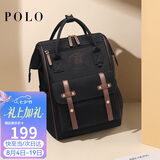 POLO双肩包女士大容量书包iPad电脑包包大学生旅行背包七夕情人节礼物