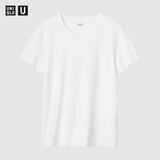 优衣库SUPIMA COTTON短袖T恤女装合作款/圆领纯棉打底内搭483461 00 白色 XS
