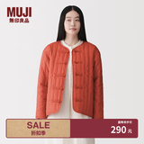 MUJI 女式木棉混盘扣棉服夹克外套女款女装棉衣新中式26年 BD12HA6S 砖红色 M (160/84A)