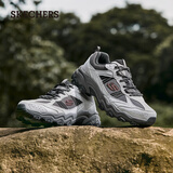 斯凯奇（Skechers）户外鞋男士秋季登山徒步鞋防滑耐磨运动鞋软底减震休闲鞋