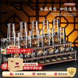 青苹果手握金山白酒杯二两分酒器杯架套装十全十美步步高升乔迁生日礼物
