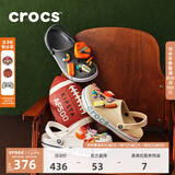 CROCS卡骆驰贝雅卡骆班洞洞鞋轻便耐磨拖鞋一脚蹬休闲鞋|205089 黑色/白色-066（含智必星） 37 /38(230mm)