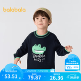 巴拉巴拉童装儿童毛衣男童针织衫女童毛衫秋装冬宝宝衣服卡通萌趣 深蓝80821 90 cm