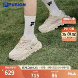 FILA  FUSION斐乐潮牌女鞋经典百搭硬糖鞋厚底老爹鞋时尚运动休闲鞋 夏威夷果黄-BMS 36.5