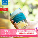 乐扣乐扣（LOCK&LOCK）咖啡杯耐热玻璃水杯子男女学生便携式双饮吸管杯随手杯350ML绿色