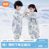 良良（liangliang）婴儿睡袋夏季空调房防踢被宝宝纯棉可拆袖儿童睡袋 林中歌·寒冬款【适合10-15℃】 M（建议身高70-85cm）