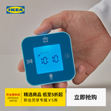 宜家（IKEA）KLOCKIS库克斯钟温度计闹铃计时器白色现代简约钟饰北欧风闹钟 白色7x7cm