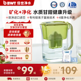 倍世（BWT）净水壶滤水壶净水器家用 欧洲去水垢滤芯 益家4.2升大容量 过滤水壶 厨房客厅通用  年会年货送礼 【去水垢滤芯】1壶1芯 绿色