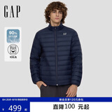 盖璞（GAP）男装秋冬时尚logo轻薄立领羽绒服简约休闲保暖外套657225