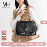 VANESSA HOGAN VH女包复古邮差包油蜡牛皮单肩包通勤斜挎大容量托特包七夕礼物