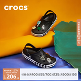 CROCS卡骆驰贝雅卡骆班儿童洞洞鞋沙滩凉鞋男童女童拖鞋/207018/207019 黑色-001 33 (200mm)