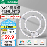 雷士（NVC） led灯盘替换灯盘圆形灯珠贴片灯管节能光源模组 【C形】72W暖白光|直径310MM|20-36㎡