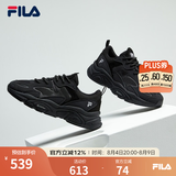 FILA【男女同款】斐乐情侣跑步鞋复古老爹鞋火星鞋潮流时尚舒适老爹鞋 女-黑-BK 36