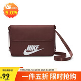 耐克NIKE中性单肩斜挎包小包运动包休闲包斜挎包CW9300-218红棕MISC 