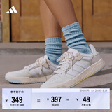 adidas ENTRAP美式校园风运动鞋少年感复古篮球风板鞋阿迪达斯 米白色/灰色   38