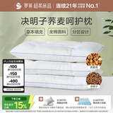 罗莱家纺 枕头颈椎枕 100%棉决明子荞麦花草枕头护颈椎助睡眠 46*72cm
