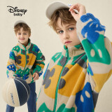 迪士尼（DISNEY）童装儿童男童摇粒绒立领外套防静电保暖上衣25春DB331IE14米奇160